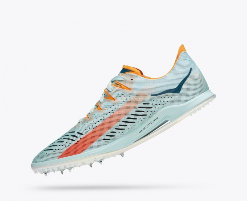 HOKA Cielo X MD Men's Track Spikes Light Turquoise | 36794BCNS