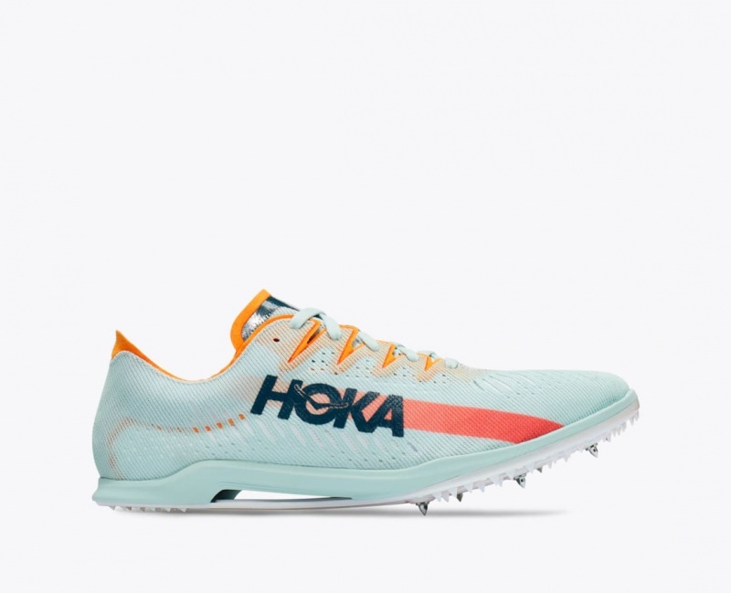 HOKA Cielo X MD Men\'s Track Spikes Light Turquoise | 36794BCNS