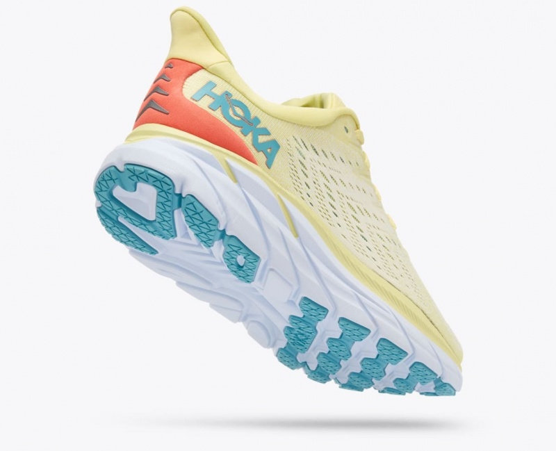 HOKA Clifton 8 Women's Running Shoes Light Yellow | 57821KDGX