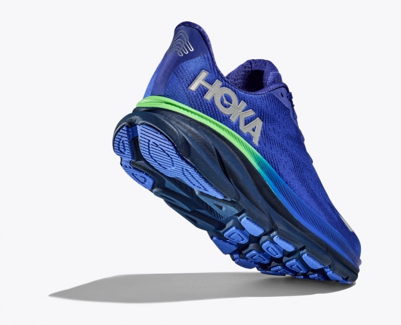 HOKA Clifton 9 GTX Men's Running Shoes Blue | 04718FKRJ