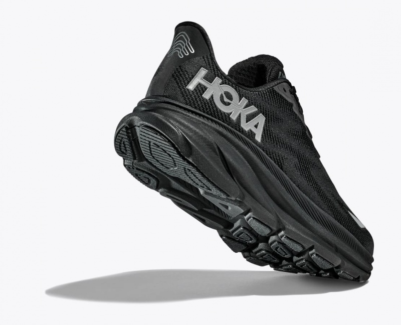 HOKA Clifton 9 GTX Men's Running Shoes Black | 95684TIWH