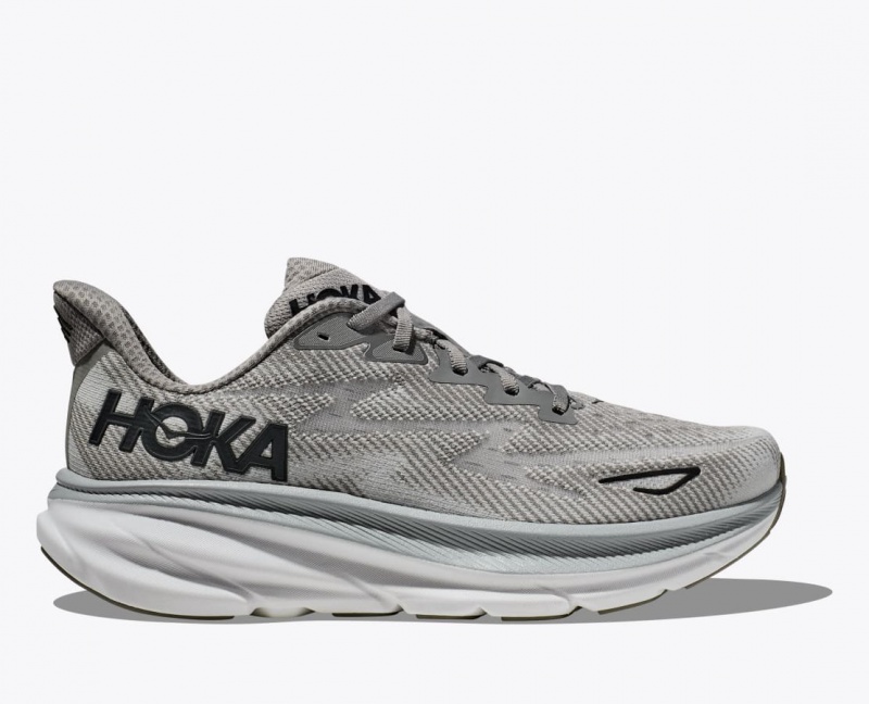 HOKA Clifton 9 Men\'s Running Shoes Grey | 41905LVMT