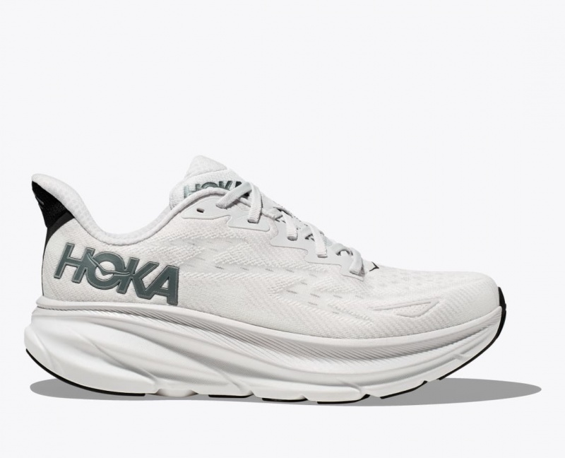 HOKA Clifton 9 Men\'s Running Shoes Light Grey | 35241PWJH