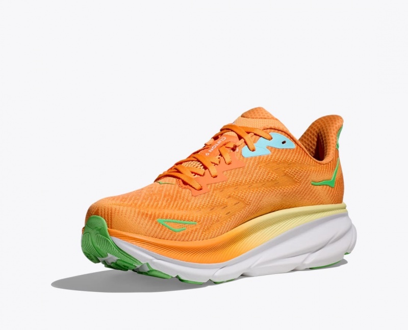 HOKA Clifton 9 Men's Running Shoes Orange | 74803BEYR