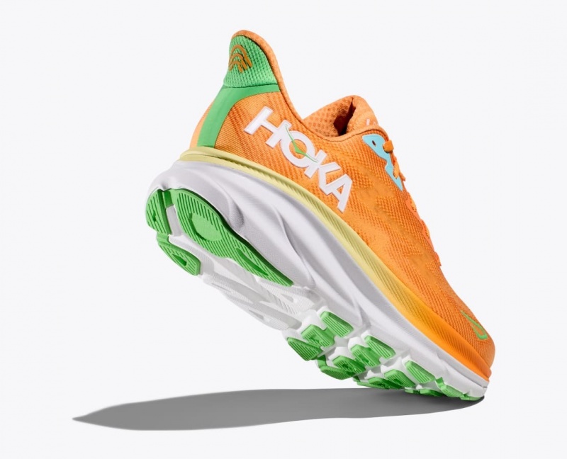 HOKA Clifton 9 Men's Running Shoes Orange | 74803BEYR