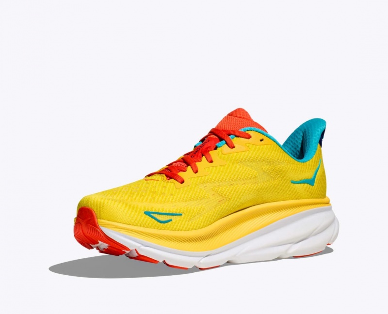 HOKA Clifton 9 Men's Running Shoes Yellow | 31247QHGS