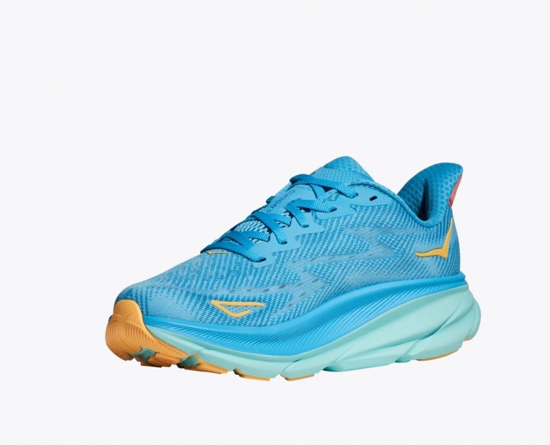 HOKA Clifton 9 Women's Running Shoes Blue | 31960NXUV