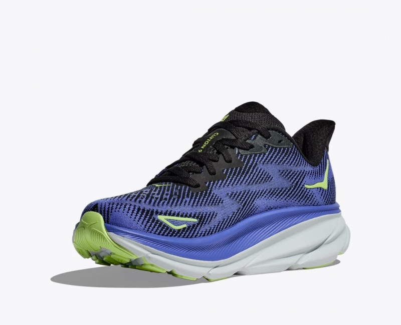 HOKA Clifton 9 Women's Running Shoes Dark Blue | 49856IDEG