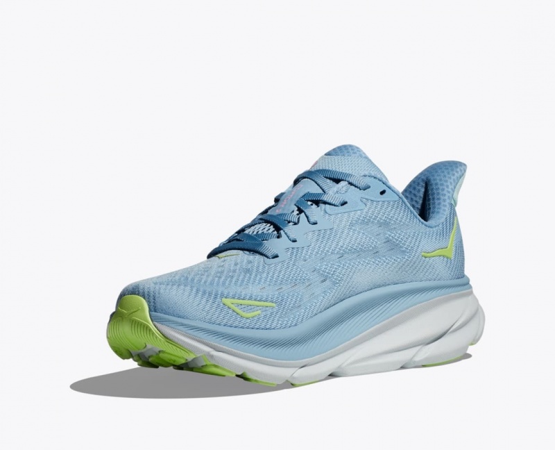 HOKA Clifton 9 Women's Running Shoes Light Blue | 81935JLID