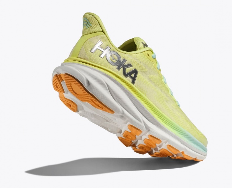 HOKA Clifton 9 Women's Running Shoes Light Green | 23408VSNF