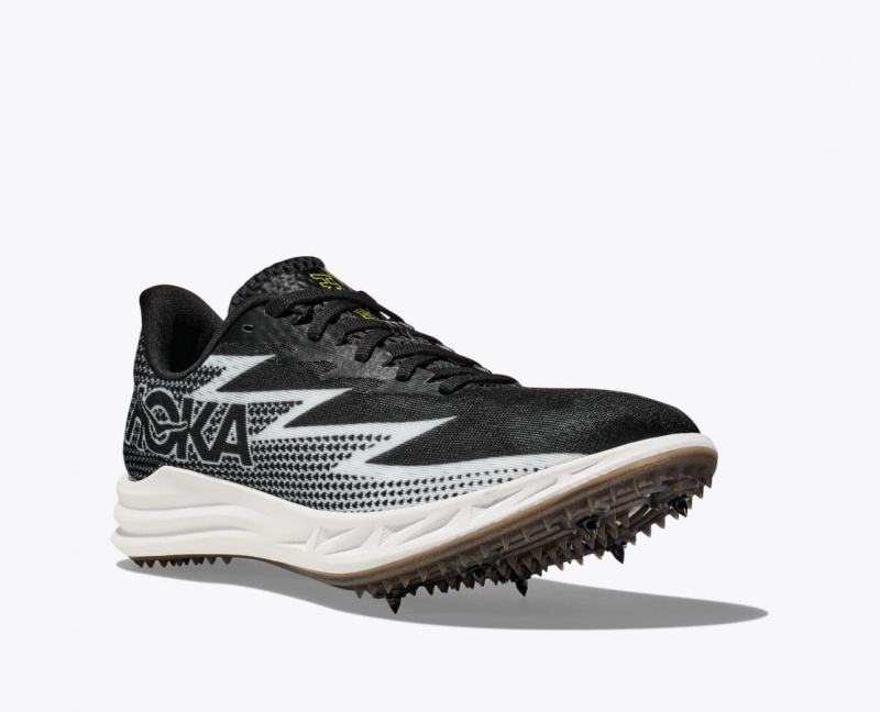 HOKA Crescendo MD Men's Track Spikes Black / White | 26890KEHI