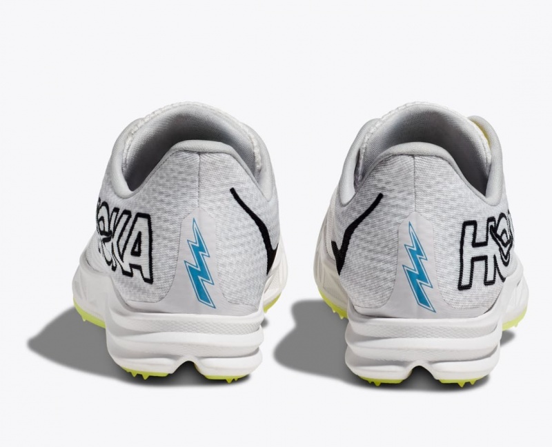 HOKA Crescendo MD Men's Track Spikes White | 09738MNZO