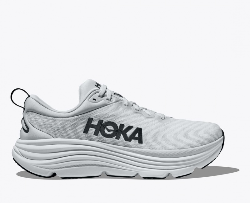 HOKA Gaviota 5 Men\'s Running Shoes Light Grey | 23408SGRD