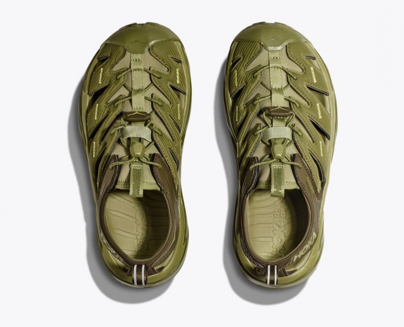 HOKA Hopara Men's Sandals Olive Green | 56847JCPN