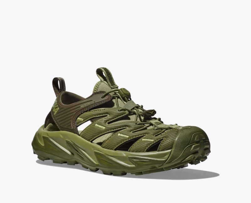 HOKA Hopara Men's Sandals Olive Green | 56847JCPN