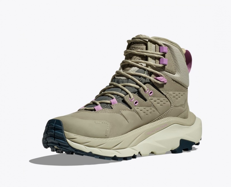 HOKA Kaha 2 GTX Women's Hiking Boots Light Olive | 37640MGQJ