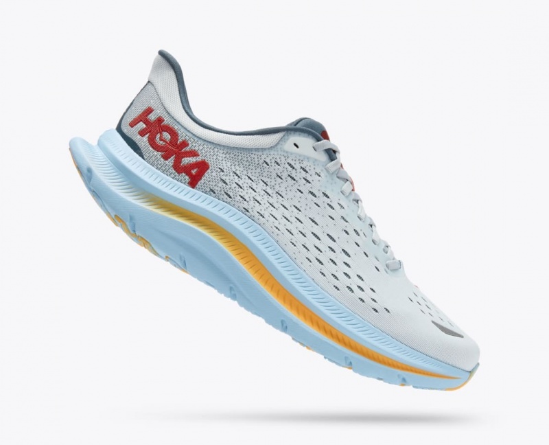 HOKA Kawana Men's Sneakers Grey / Light Blue | 43786KQMS