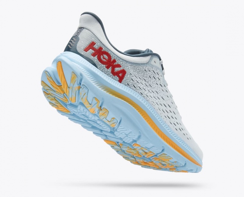 HOKA Kawana Men's Sneakers Grey / Light Blue | 43786KQMS