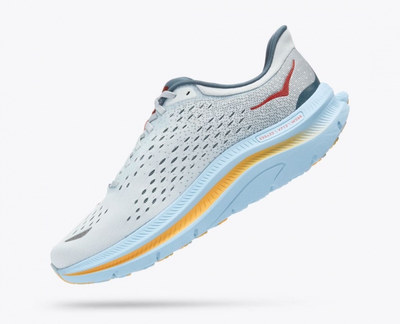 HOKA Kawana Men's Sneakers Grey / Light Blue | 43786KQMS