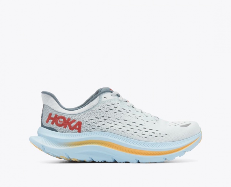 HOKA Kawana Men's Sneakers Grey / Light Blue | 43786KQMS