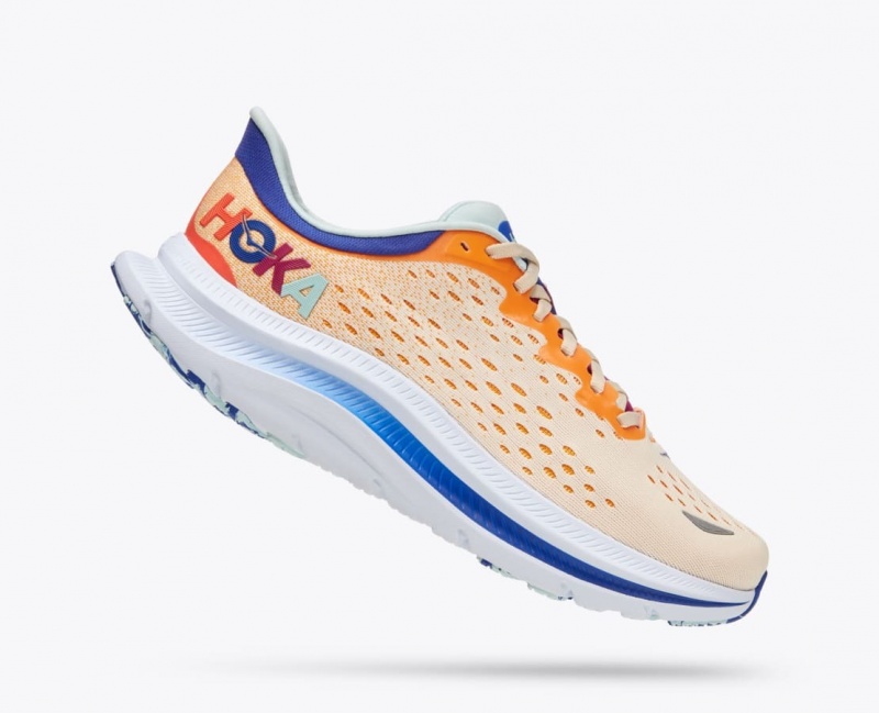 HOKA Kawana Men's Sneakers Orange / White | 03752KDXW