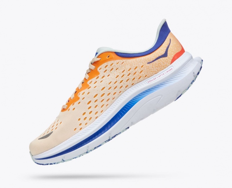 HOKA Kawana Men's Sneakers Orange / White | 03752KDXW