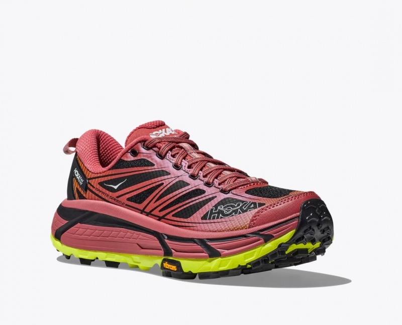 HOKA Mafate Speed 2 Men's Sneakers Red / Black | 32905ZPDQ