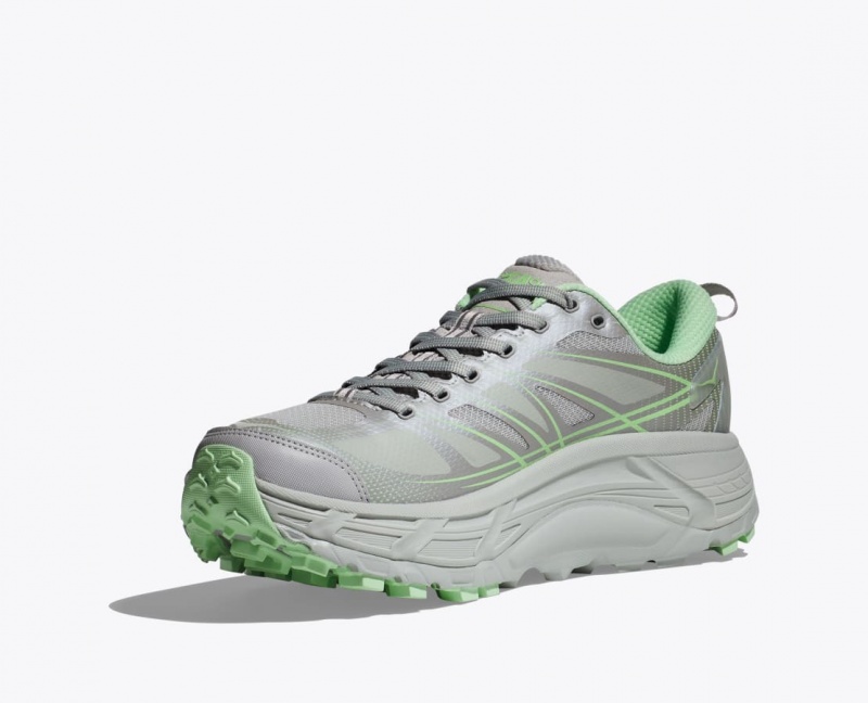 HOKA Mafate Speed 2 Women's Sneakers Grey / Green | 04516NTMZ