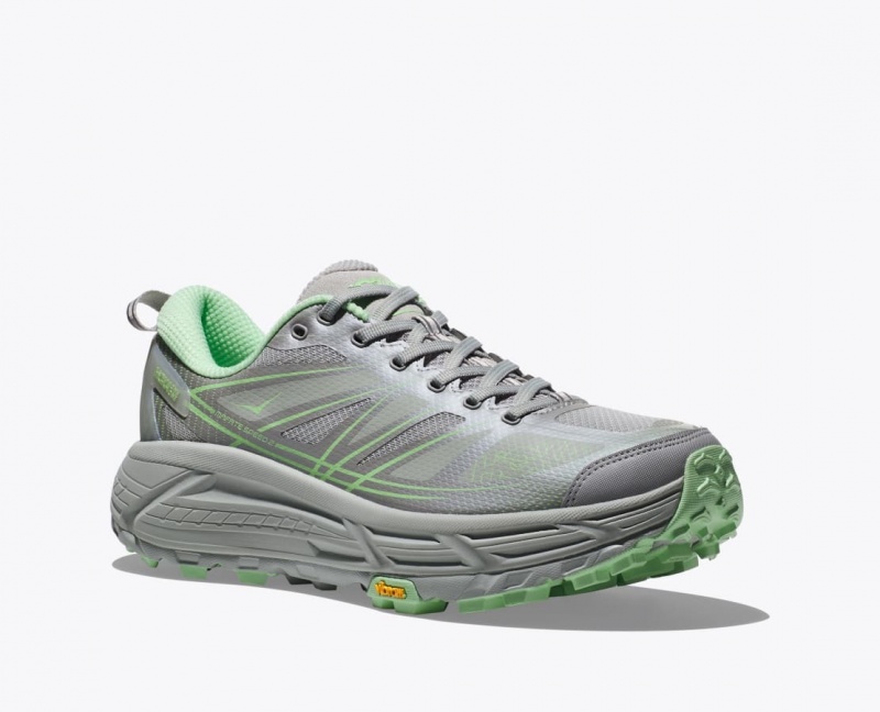 HOKA Mafate Speed 2 Women's Sneakers Grey / Green | 04516NTMZ