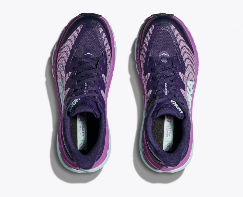 HOKA Mafate Speed 4 Women's Trail Running Shoes Purple / Pink | 42765RAJG