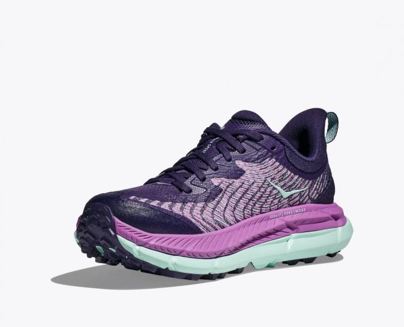 HOKA Mafate Speed 4 Women's Trail Running Shoes Purple / Pink | 42765RAJG