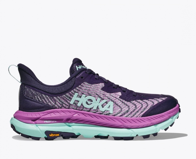 HOKA Mafate Speed 4 Women\'s Trail Running Shoes Purple / Pink | 42765RAJG