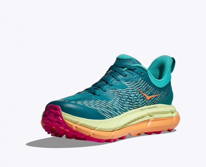 HOKA Mafate Speed 4 Women's Trail Running Shoes Dark Turquoise / Green | 87302HWZN