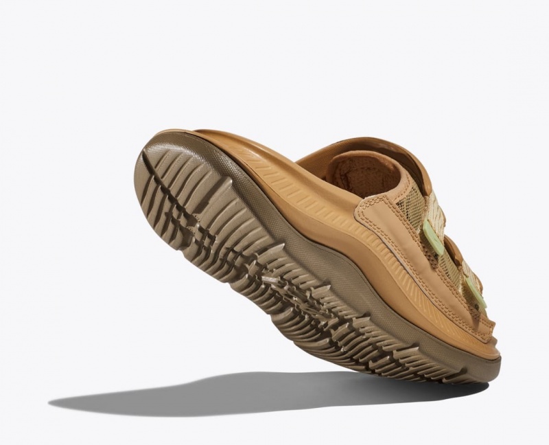 HOKA Ora Luxe Men's Slide Brown | 71859EGIZ