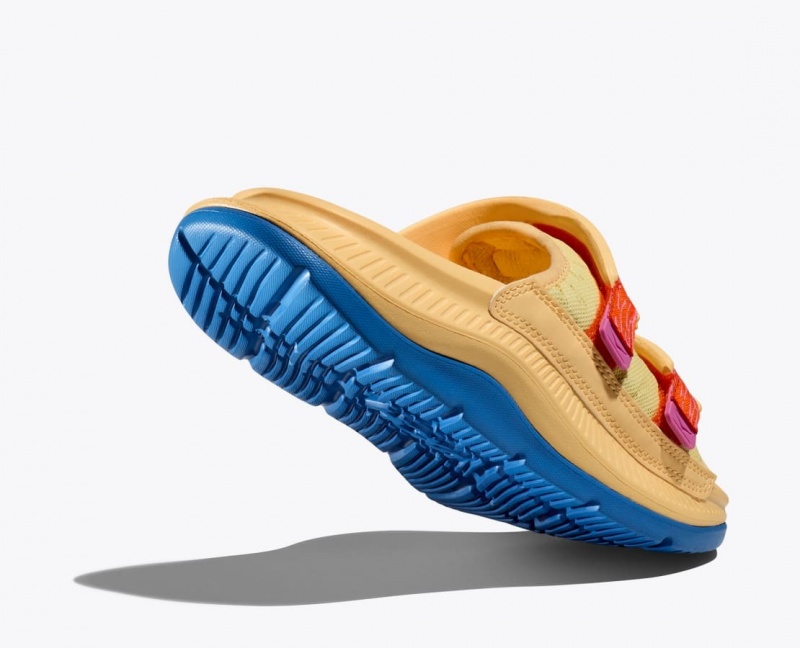 HOKA Ora Luxe Men's Slide Light Orange | 12495GWTB