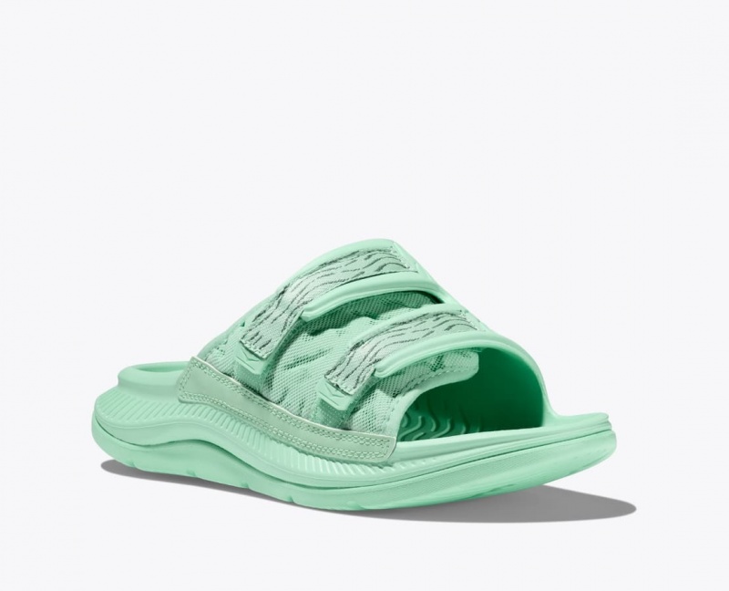 HOKA Ora Luxe Men's Slide Mint | 09216ESOR