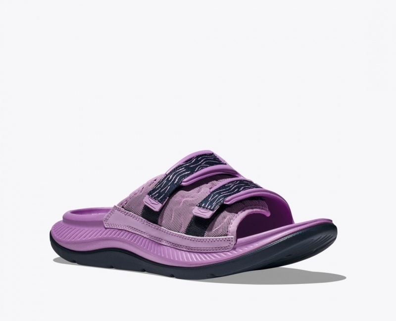 HOKA Ora Luxe Men's Slide Pink | 78913OAFB