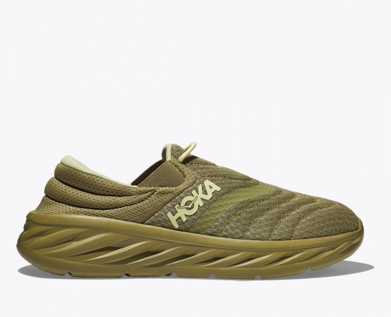 HOKA Ora Recovery 2 Men\'s Slip On Shoes Olive | 79068MAOT