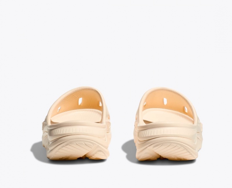 HOKA Ora Recovery 3 Kids' Slides Beige | 62439CZRS