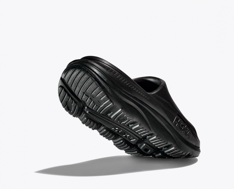 HOKA Ora Recovery 3 Kids' Slides Black | 41973FBPR