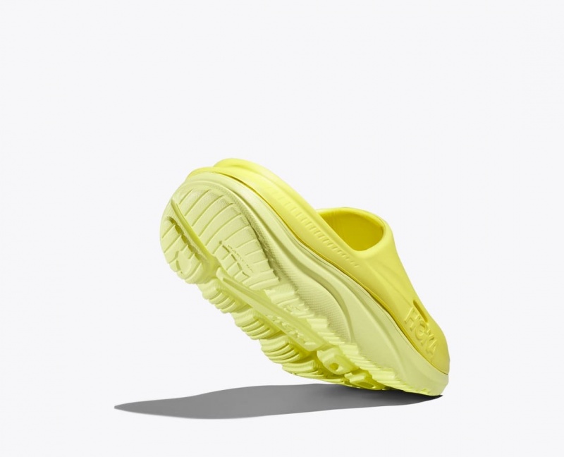 HOKA Ora Recovery 3 Kids' Slides Yellow | 24951KZJG