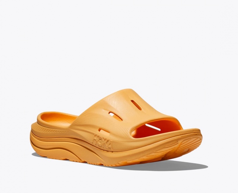 HOKA Ora Recovery 3 Men's Slide Dark Orange | 20179CNZQ