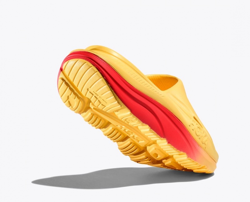 HOKA Ora Recovery 3 Men's Slide Orange / Red | 18276LKBI