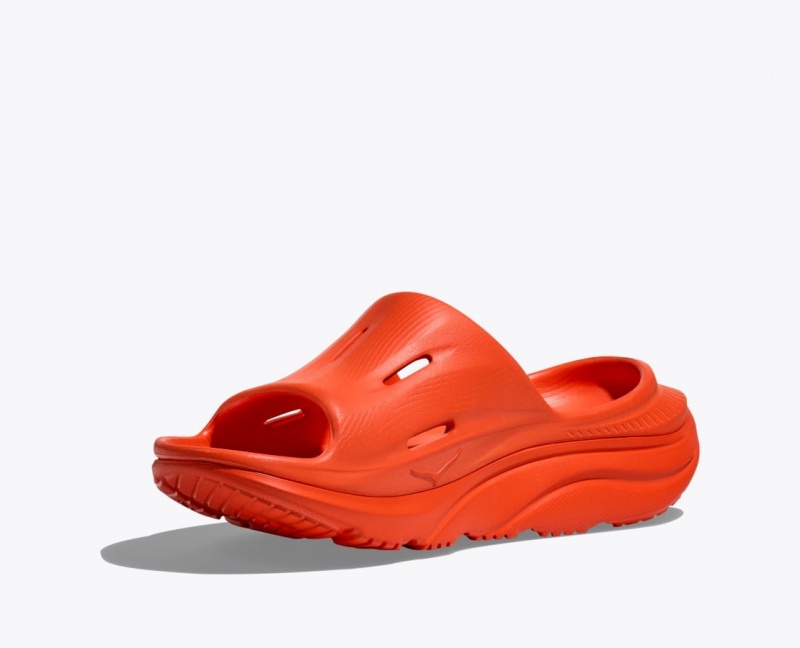 HOKA Ora Recovery 3 Men's Slide Red | 10386AGCK