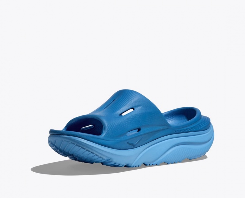 HOKA Ora Recovery 3 Women's Slide Dark Blue | 52013XRGP