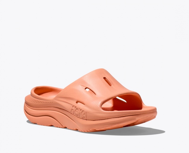 HOKA Ora Recovery 3 Women's Slide Dark Orange | 74829WZFB