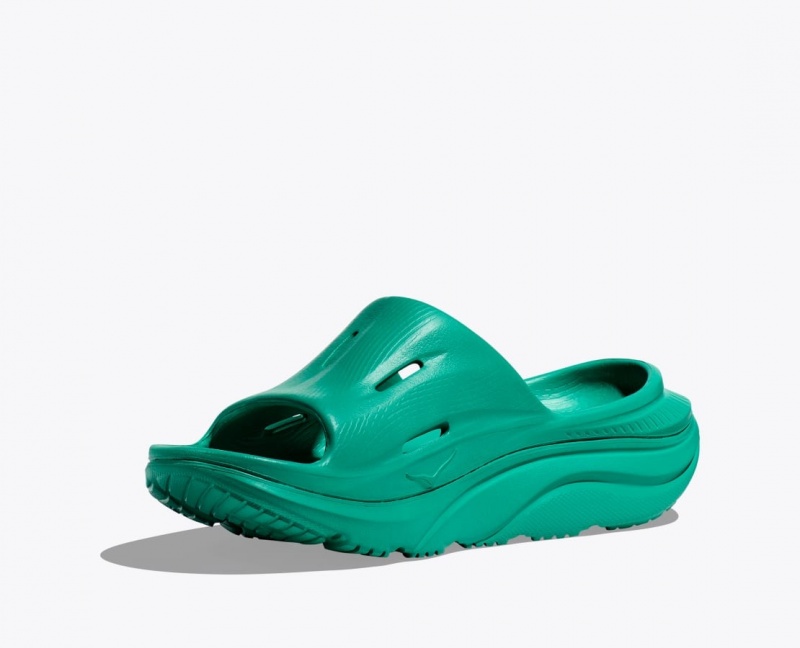 HOKA Ora Recovery 3 Women's Slide Dark Turquoise | 46937FICA