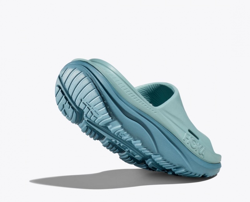 HOKA Ora Recovery 3 Women's Slide Grey Blue | 91326ASVC