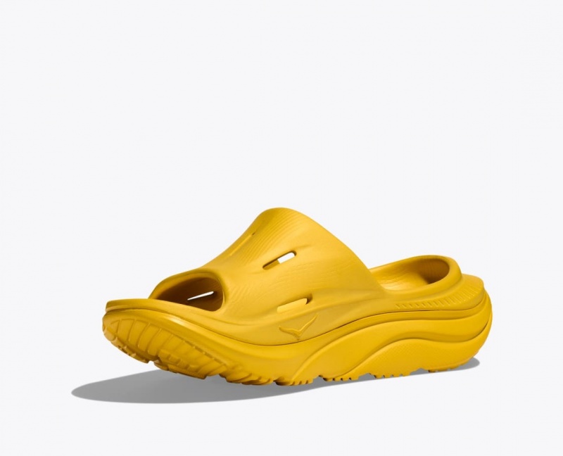 HOKA Ora Recovery 3 Women's Slide Light Orange | 97032RLOJ