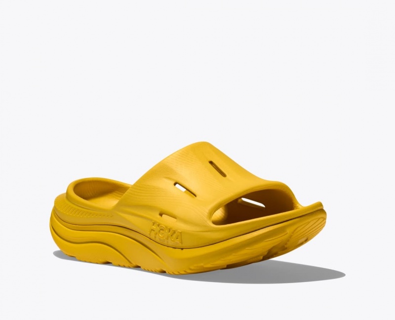 HOKA Ora Recovery 3 Women's Slide Light Orange | 97032RLOJ